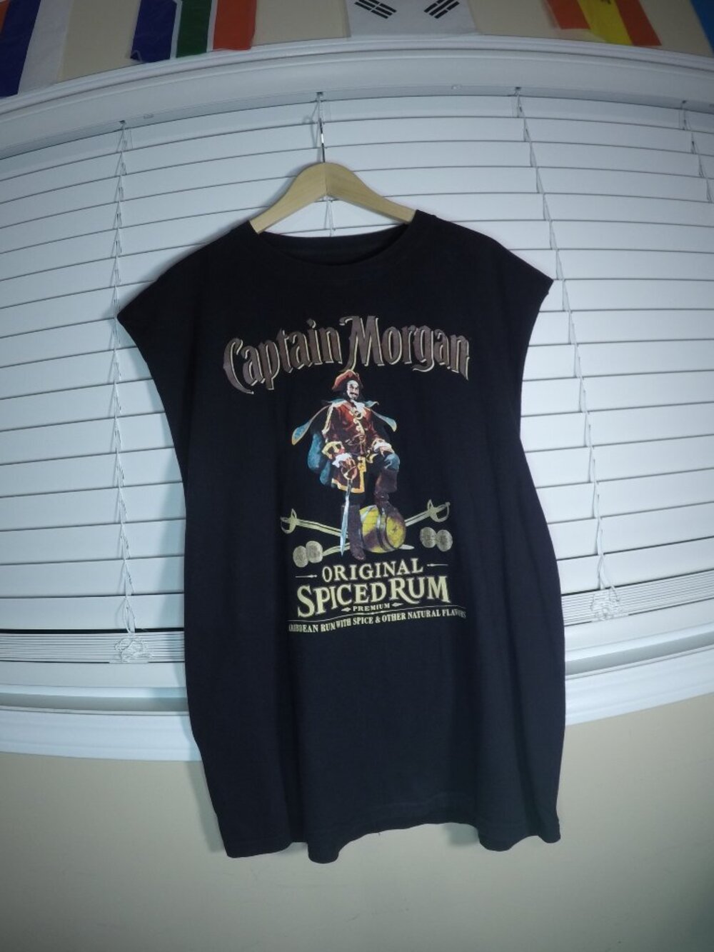 Captain Morgan Rum Sleeveless Muscle Tee Black XL